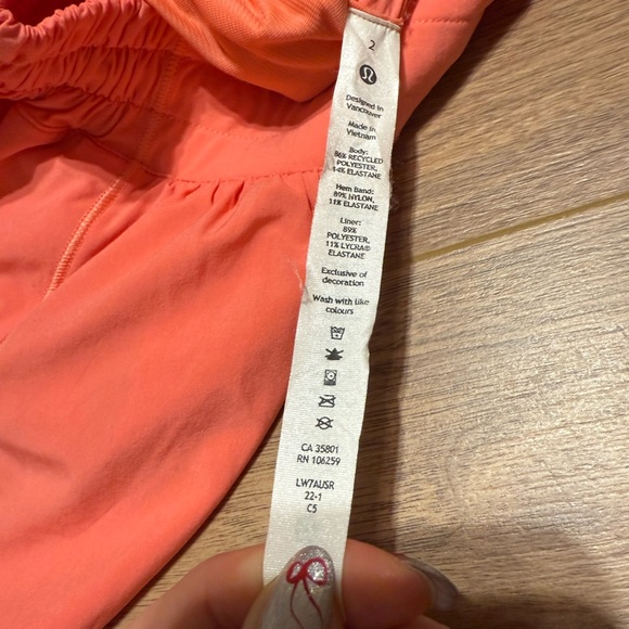 Coral Women's Athletic Shorts - Picture 3 of 3